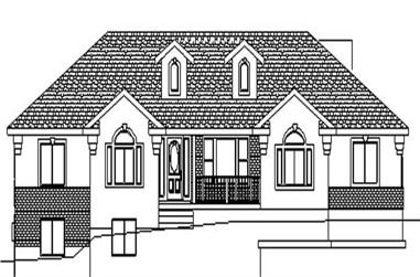 3-Bedroom, 2004 Sq Ft Contemporary Home Plan - 129-1010 - Main Exterior