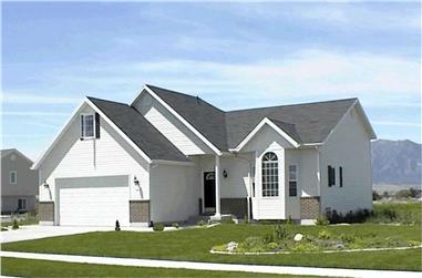 2-Bedroom, 1014 Sq Ft Contemporary Home Plan - 129-1012 - Main Exterior