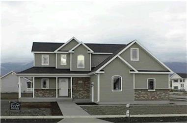 3-Bedroom, 1507 Sq Ft Contemporary Home Plan - 129-1028 - Main Exterior