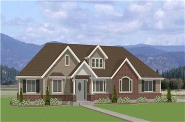 3-Bedroom, 2120 Sq Ft Contemporary Home Plan - 129-1030 - Main Exterior