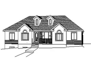 6-Bedroom, 2082 Sq Ft Contemporary Home Plan - 129-1045 - Main Exterior