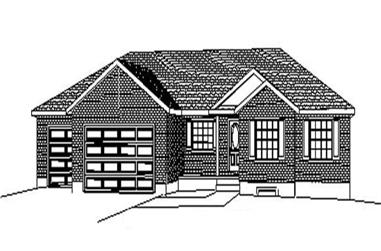 3-Bedroom, 1786 Sq Ft Contemporary Home Plan - 129-1048 - Main Exterior