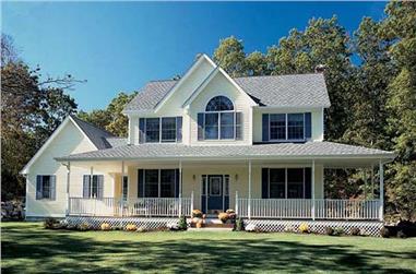 3-Bedroom, 2083 Sq Ft Country Home Plan - 131-1013 - Main Exterior