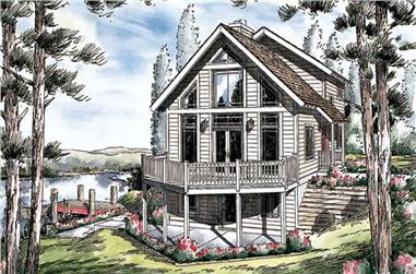 3-Bedroom, 1855 Sq Ft Contemporary Home Plan - 131-1021 - Main Exterior