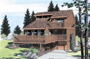 3-Bedroom, 1710 Sq Ft Contemporary Home Plan - 131-1059 - Main Exterior