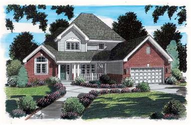 4-Bedroom, 2257 Sq Ft Country Home Plan - 131-1067 - Main Exterior