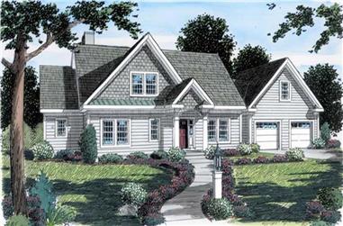3-Bedroom, 2592 Sq Ft Country Home Plan - 131-1103 - Main Exterior