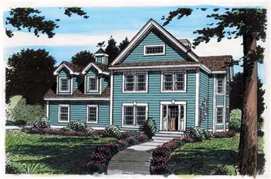 3-Bedroom, 2240 Sq Ft Cape Cod House Plan - 131-1105 - Front Exterior