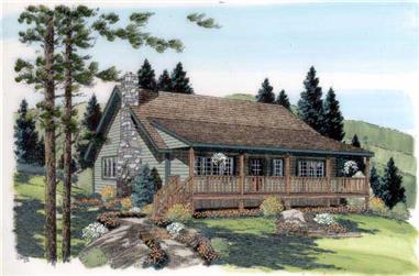 3-Bedroom, 1328 Sq Ft Country House Plan - 131-1110 - Front Exterior