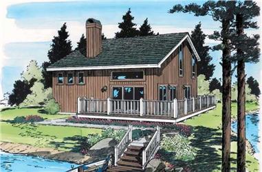 3-Bedroom, 1298 Sq Ft Vacation Homes Home Plan - 131-1111 - Main Exterior