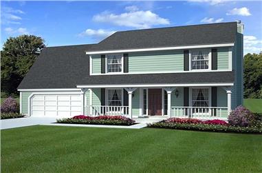 4-Bedroom, 1960 Sq Ft Country Home Plan - 131-1113 - Main Exterior