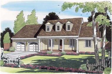 3-Bedroom, 1702 Sq Ft Cape Cod House Plan - 131-1116 - Front Exterior