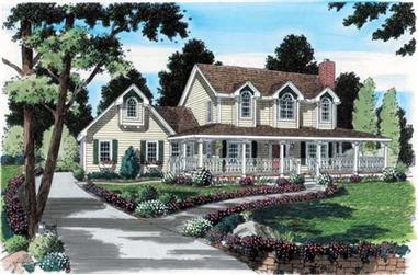 3-Bedroom, 2114 Sq Ft Cape Cod House Plan - 131-1119 - Front Exterior
