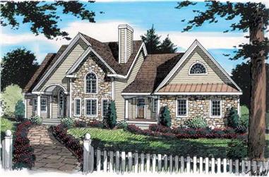 3-Bedroom, 2161 Sq Ft Country House Plan - 131-1127 - Front Exterior