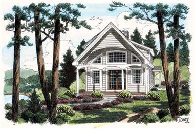 2-Bedroom, 1093 Sq Ft Vacation Homes House Plan - 131-1147 - Front Exterior