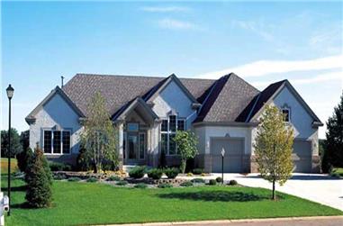 4-Bedroom, 4064 Sq Ft Contemporary Home Plan - 131-1166 - Main Exterior