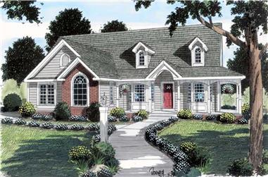 1-Bedroom, 1554 Sq Ft Cape Cod House Plan - 131-1167 - Front Exterior