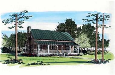 2-Bedroom, 1652 Sq Ft Country House Plan - 131-1201 - Front Exterior