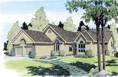 4-Bedroom, 4403 Sq Ft Contemporary Home Plan - 131-1202 - Main Exterior