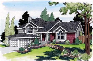 3-Bedroom, 2387 Sq Ft Contemporary House Plan - 131-1206 - Front Exterior