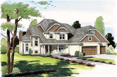 3-Bedroom, 2616 Sq Ft Ranch House Plan - 131-1229 - Front Exterior