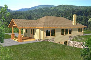 3-Bedroom, 3260 Sq Ft Country Home Plan - 132-1181 - Main Exterior