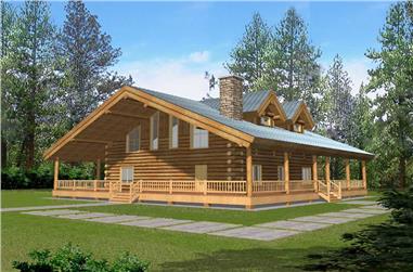1-Bedroom, 2986 Sq Ft Country House Plan - 132-1206 - Front Exterior