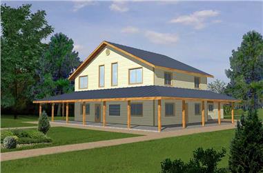 3-Bedroom, 2840 Sq Ft Ranch House Plan - 132-1210 - Front Exterior
