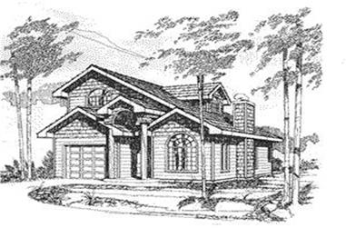 1-Bedroom, 1261 Sq Ft Small House Plans - 132-1214 - Main Exterior