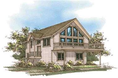 3-Bedroom, 1811 Sq Ft Contemporary House Plan - 132-1229 - Front Exterior