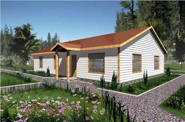3-Bedroom, 1408 Sq Ft Ranch House Plan - 132-1262 - Front Exterior