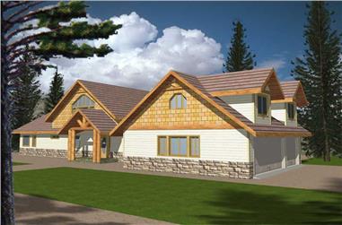 2-Bedroom, 2615 Sq Ft Concrete Block/ ICF Design Home Plan - 132-1352 - Main Exterior