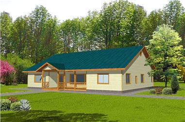 3-Bedroom, 2482 Sq Ft Ranch House Plan - 132-1392 - Front Exterior