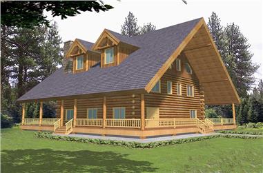 2-Bedroom, 4200 Sq Ft Country House Plan - 132-1397 - Front Exterior