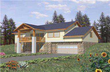 3-Bedroom, 3164 Sq Ft Country Home Plan - 132-1402 - Main Exterior