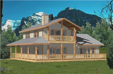 2-Bedroom, 1526 Sq Ft Vacation Home Plan - 132-1405 - Main Exterior