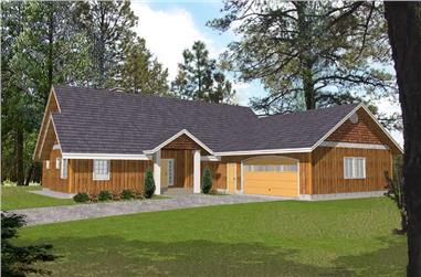 3-Bedroom, 2477 Sq Ft Country House Plan - 132-1410 - Front Exterior
