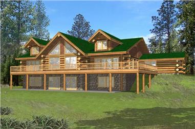 4-Bedroom, 6626 Sq Ft Country Home Plan - 132-1426 - Main Exterior
