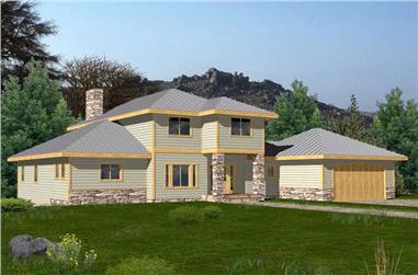 1-Bedroom, 2776 Sq Ft Southern Home Plan - 132-1457 - Main Exterior