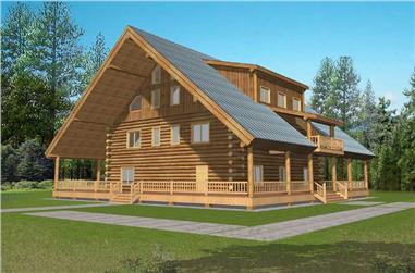 2-Bedroom, 4200 Sq Ft Country House Plan - 132-1511 - Front Exterior