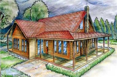 4-Bedroom, 3776 Sq Ft Country Home Plan - 132-1513 - Main Exterior