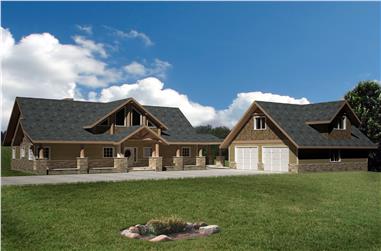 3-Bedroom, 2522 Sq Ft Traditional Home Plan - 132-1545 - Main Exterior