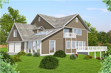 3-Bedroom, 3928 Sq Ft Southern Home Plan - 132-1593 - Main Exterior