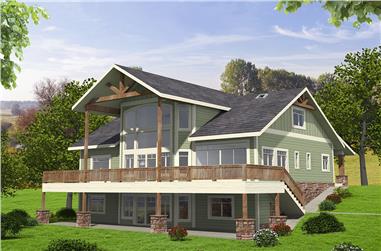 5-Bedroom, 4603 Sq Ft Southern Home Plan - 132-1604 - Main Exterior