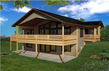 3-Bedroom, 2880 Sq Ft Cottage House Plan - 132-1609 - Front Exterior