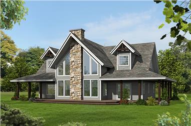 3-Bedroom, 2625 Sq Ft Southern House Plan - 132-1615 - Front Exterior