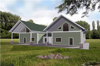 2-Bedroom, 998 Sq Ft Cottage House Plan - 132-1623 - Front Exterior