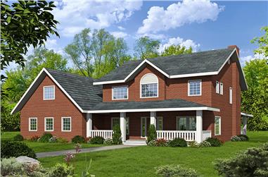 3-Bedroom, 4651 Sq Ft Modern House Plan - 132-1630 - Front Exterior