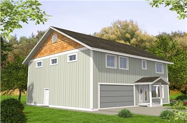 3-Bedroom, 2540 Sq Ft Cottage House Plan - 132-1636 - Front Exterior