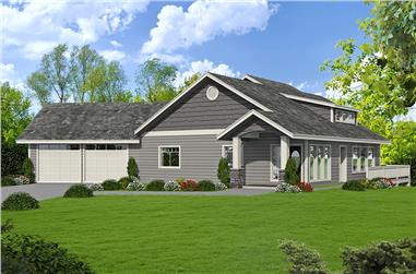 4-Bedroom, 4148 Sq Ft Craftsman Home Plan - 132-1650 - Main Exterior